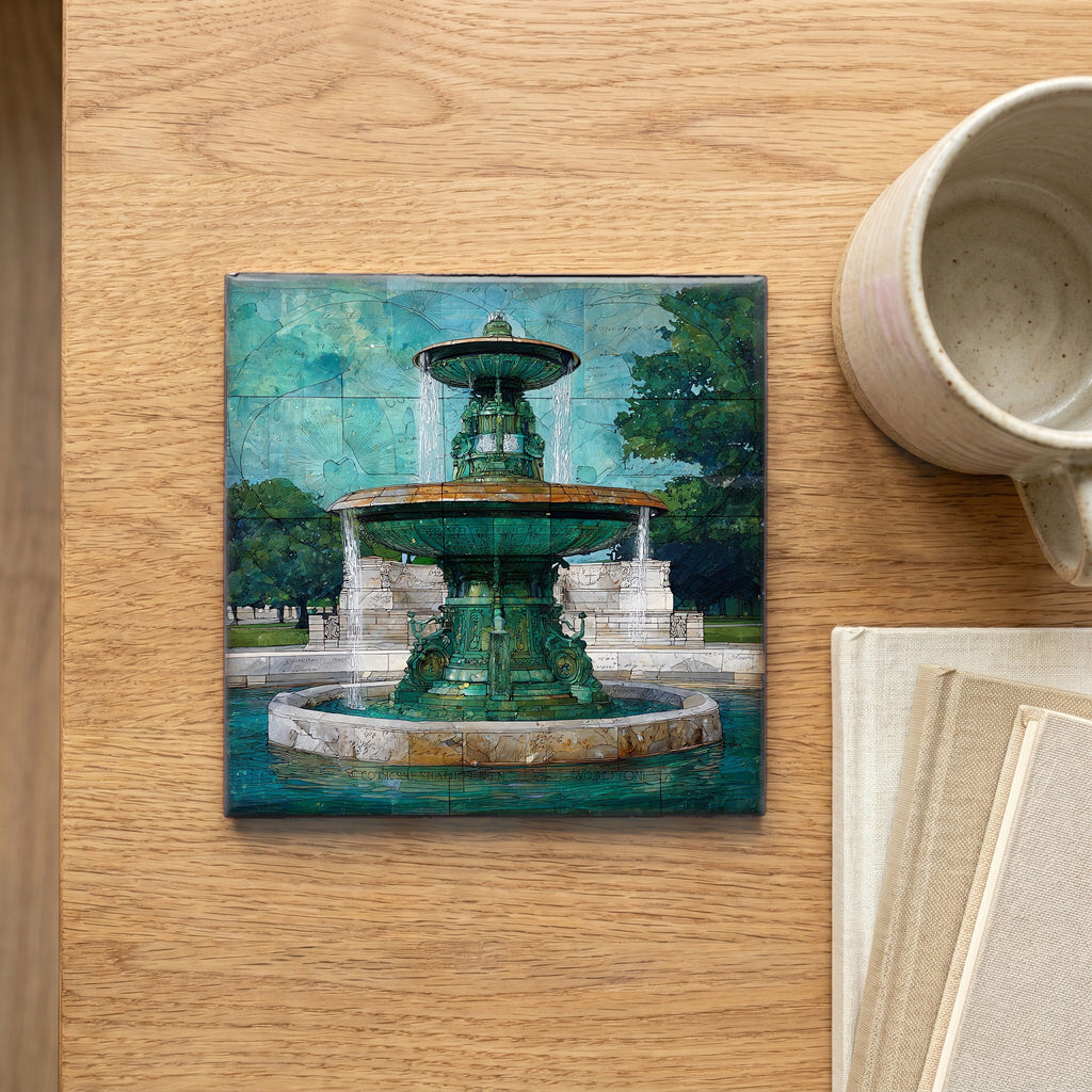 the James Scott Memorial Fountain on — scale