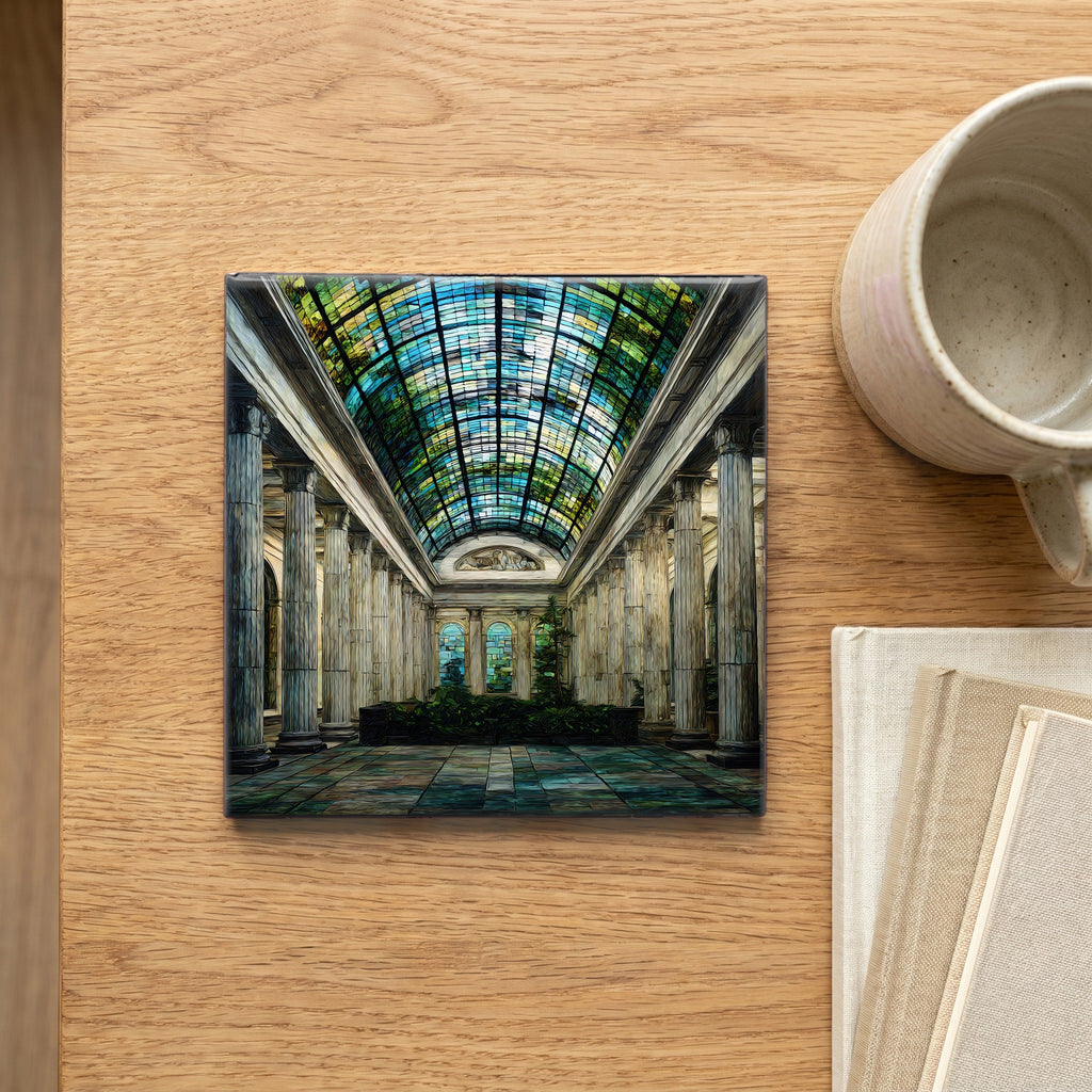 the Providence Arcade Greek — scale