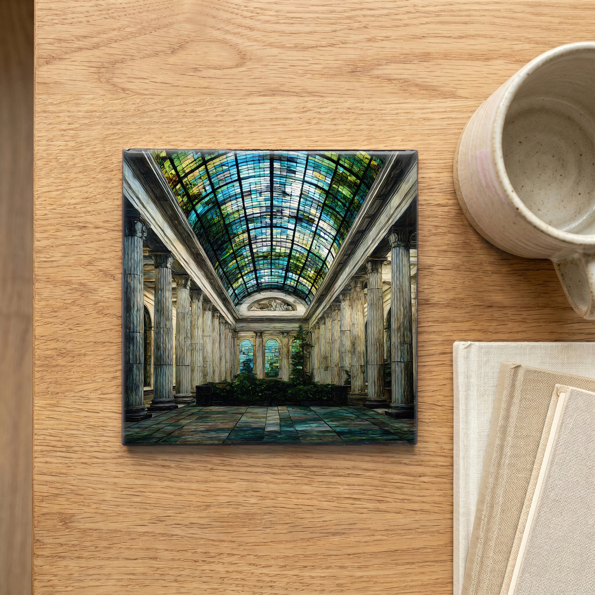the Providence Arcade Greek — scale