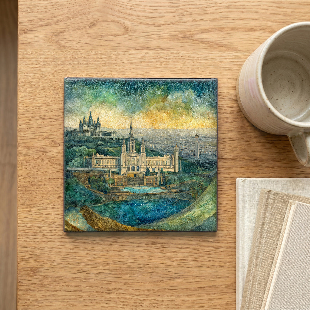 Montjuic Castle Overlooking the Harbor — scale