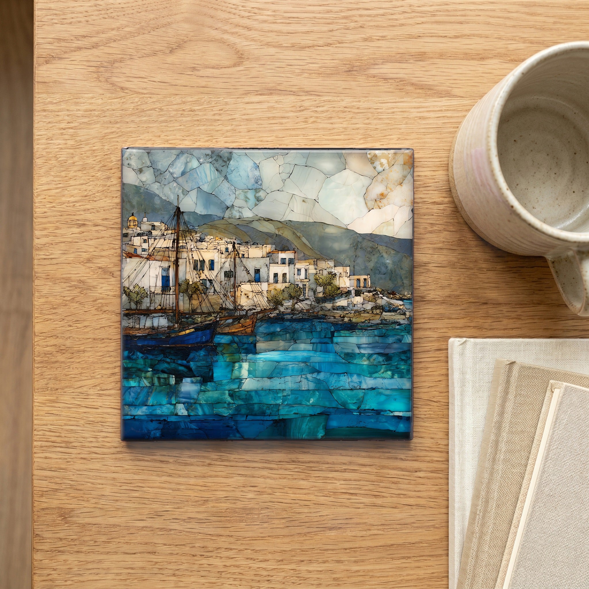 Naoussa Harbor — scale