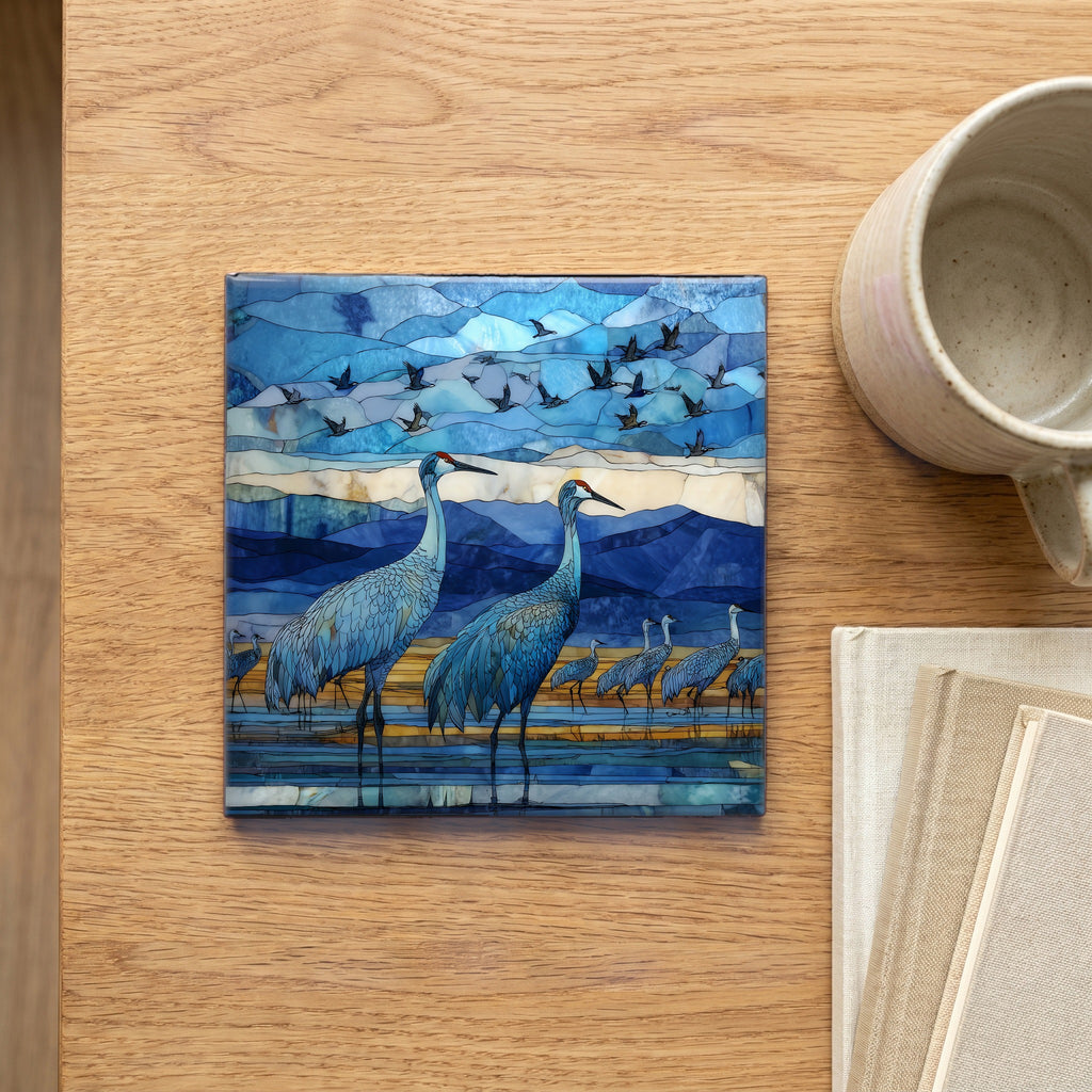 Sandhill cranes — scale