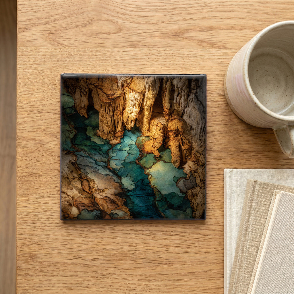 Endless Caverns formations in — scale