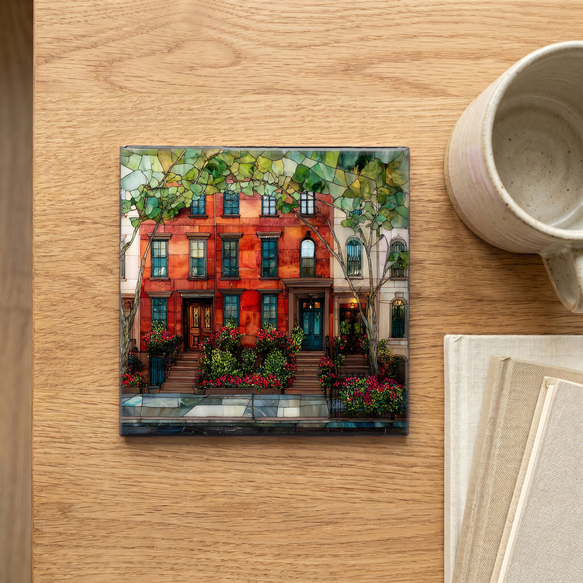 a West Village block on Bleecker Street — scale