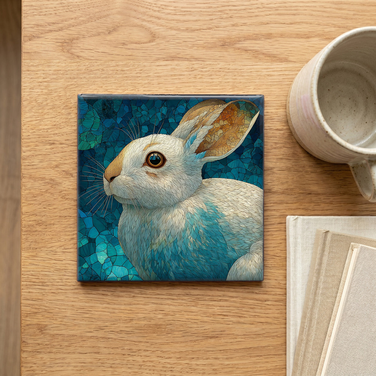 a snowshoe hare in — scale