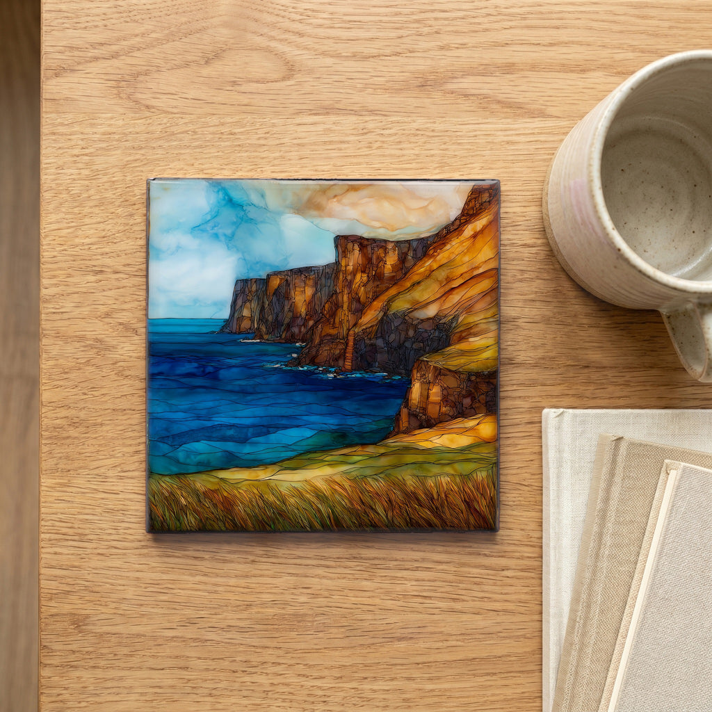 South Point Ka Lae Big Island Ceramic Art Tile — scale