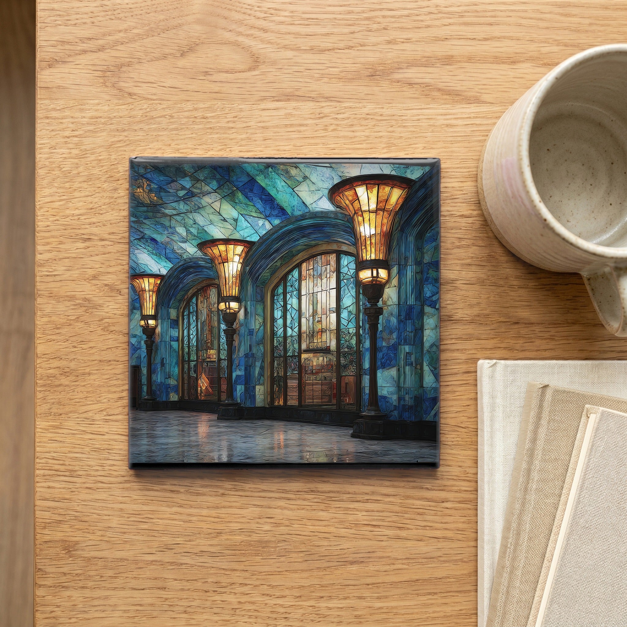 Newark Penn Station Art — scale