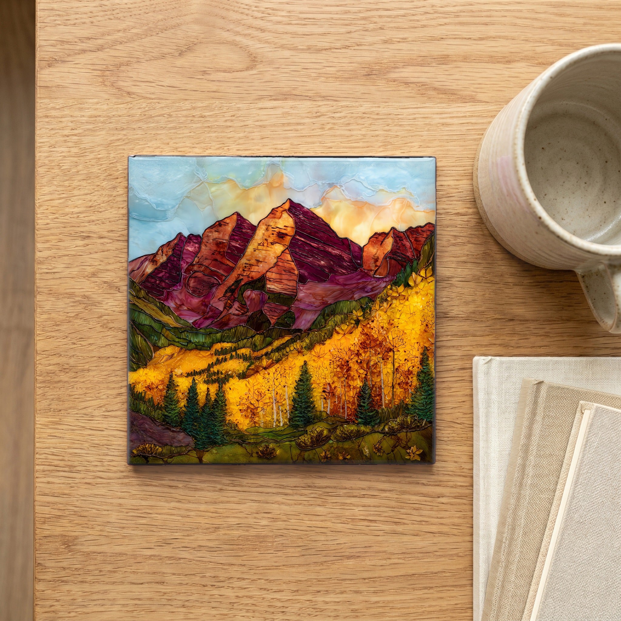 Maroon Bells autumn aspens Elk Range — scale