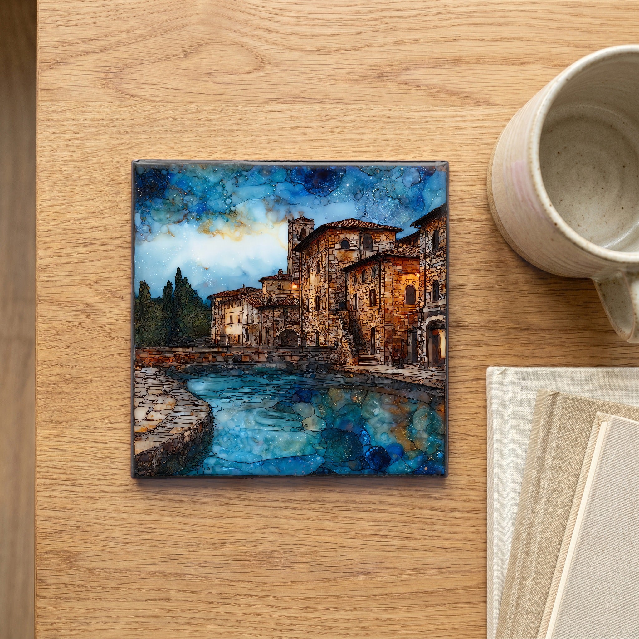 Bagno Vignoni — scale