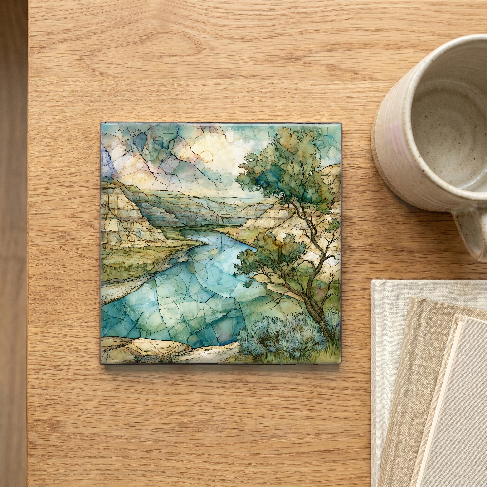 a Little Missouri River bend — scale