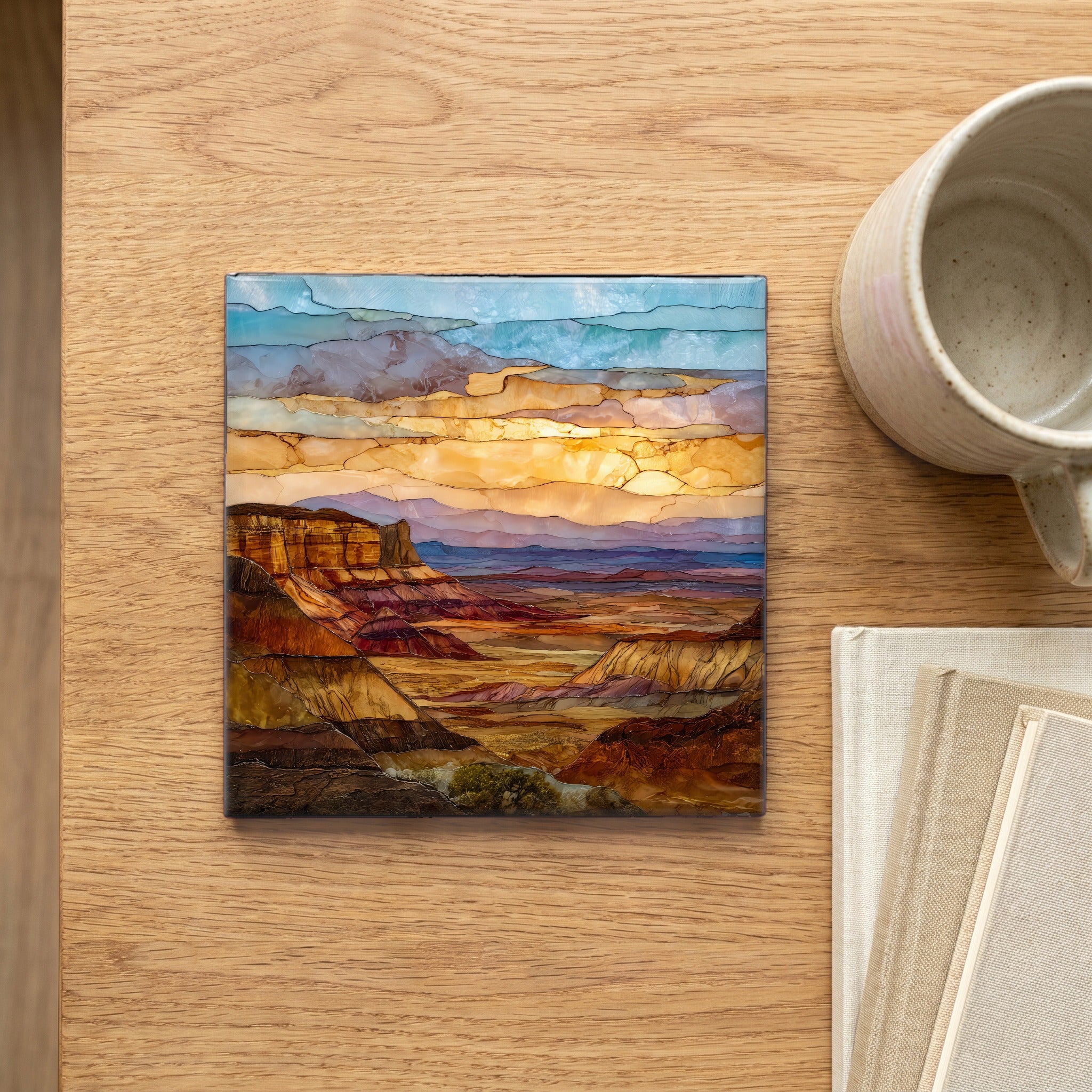 Painted Desert from Kachina Point Petrified Forest — scale