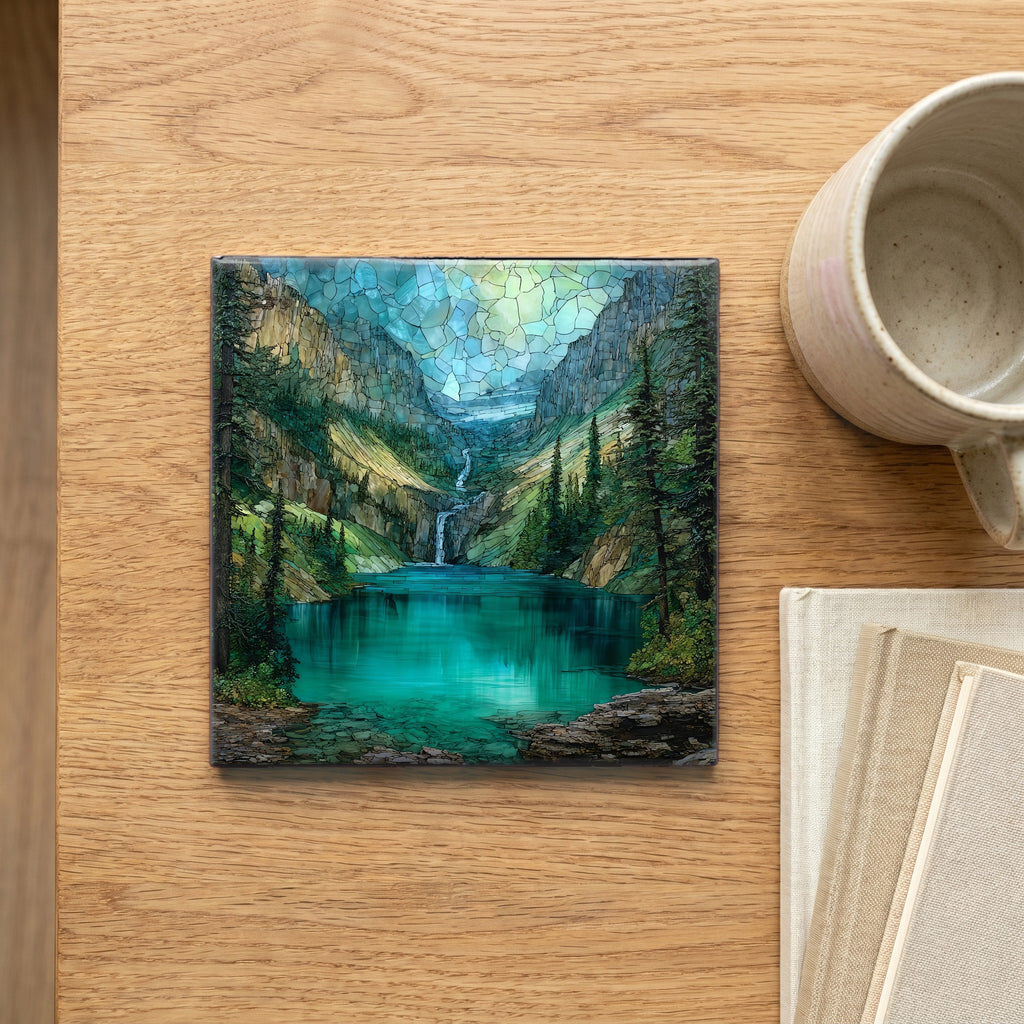 Avalanche Lake below the — scale