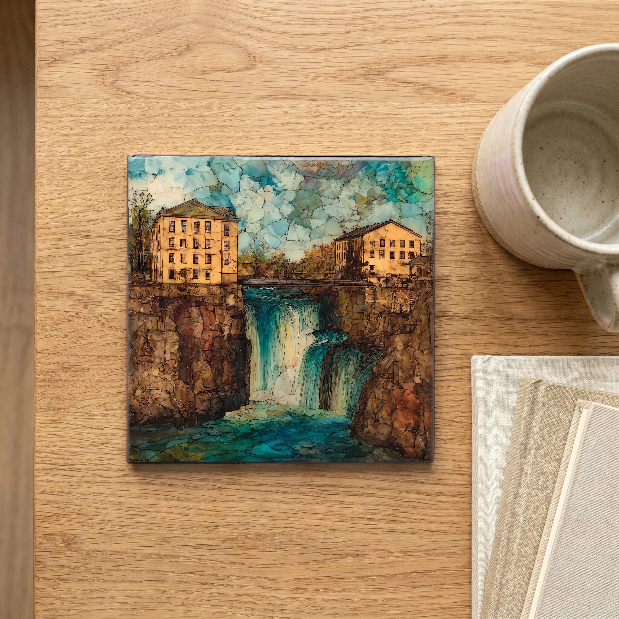 the Great Falls of Paterson on — scale