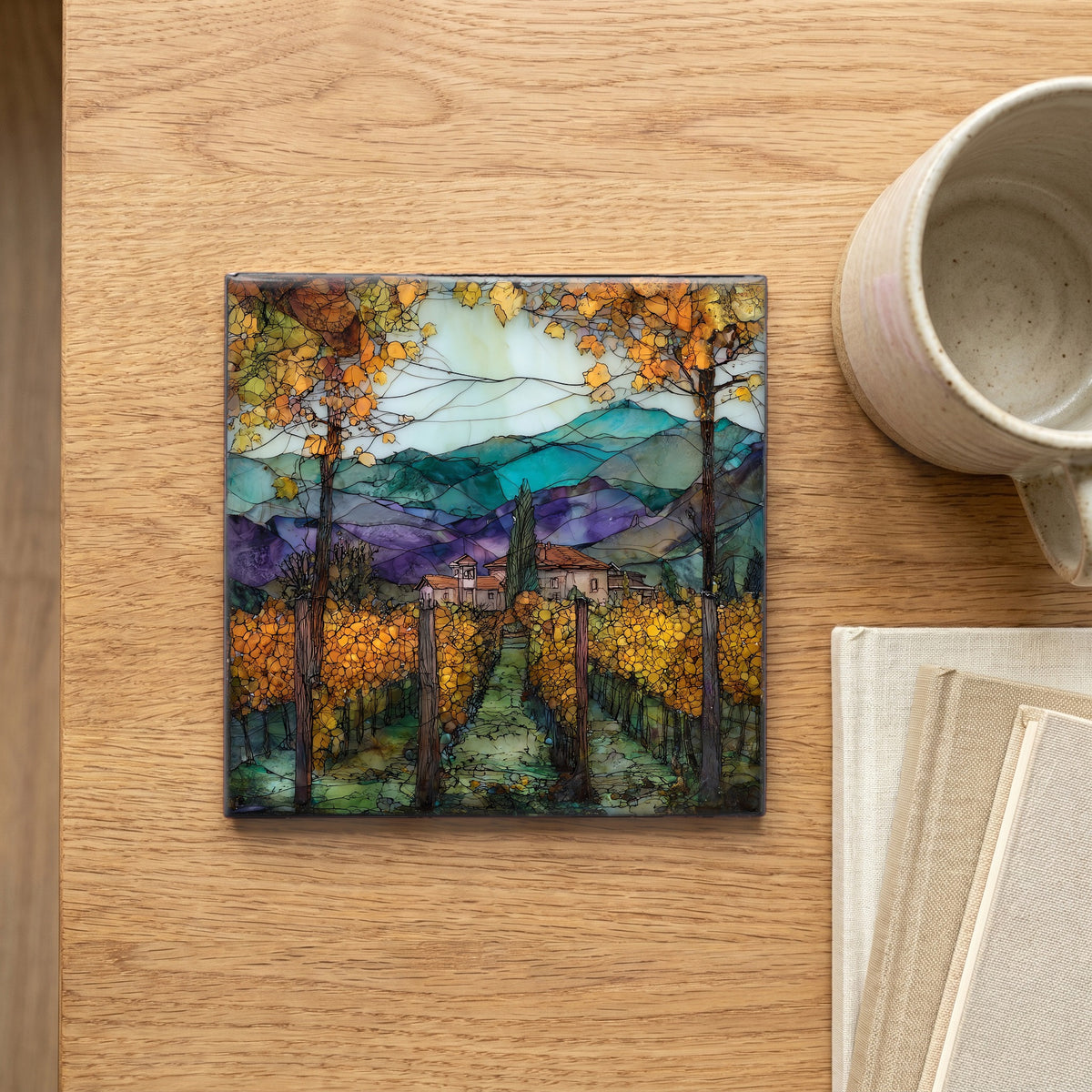 Alsace Vineyard in October — scale