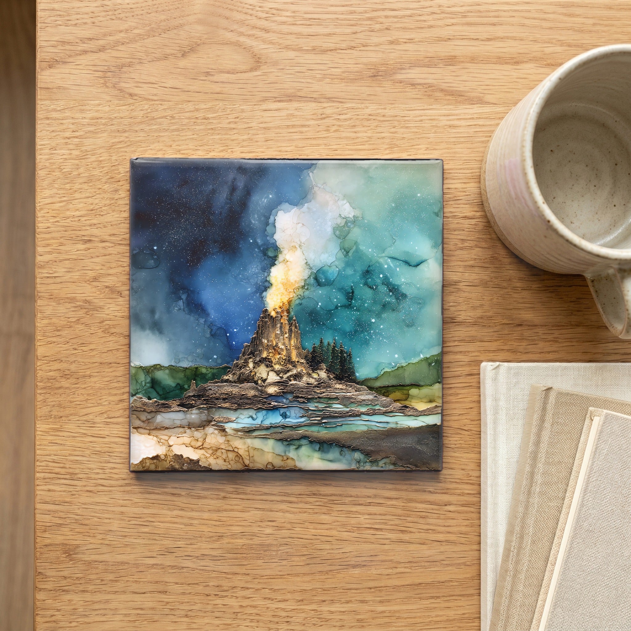 Castle Geyser — scale