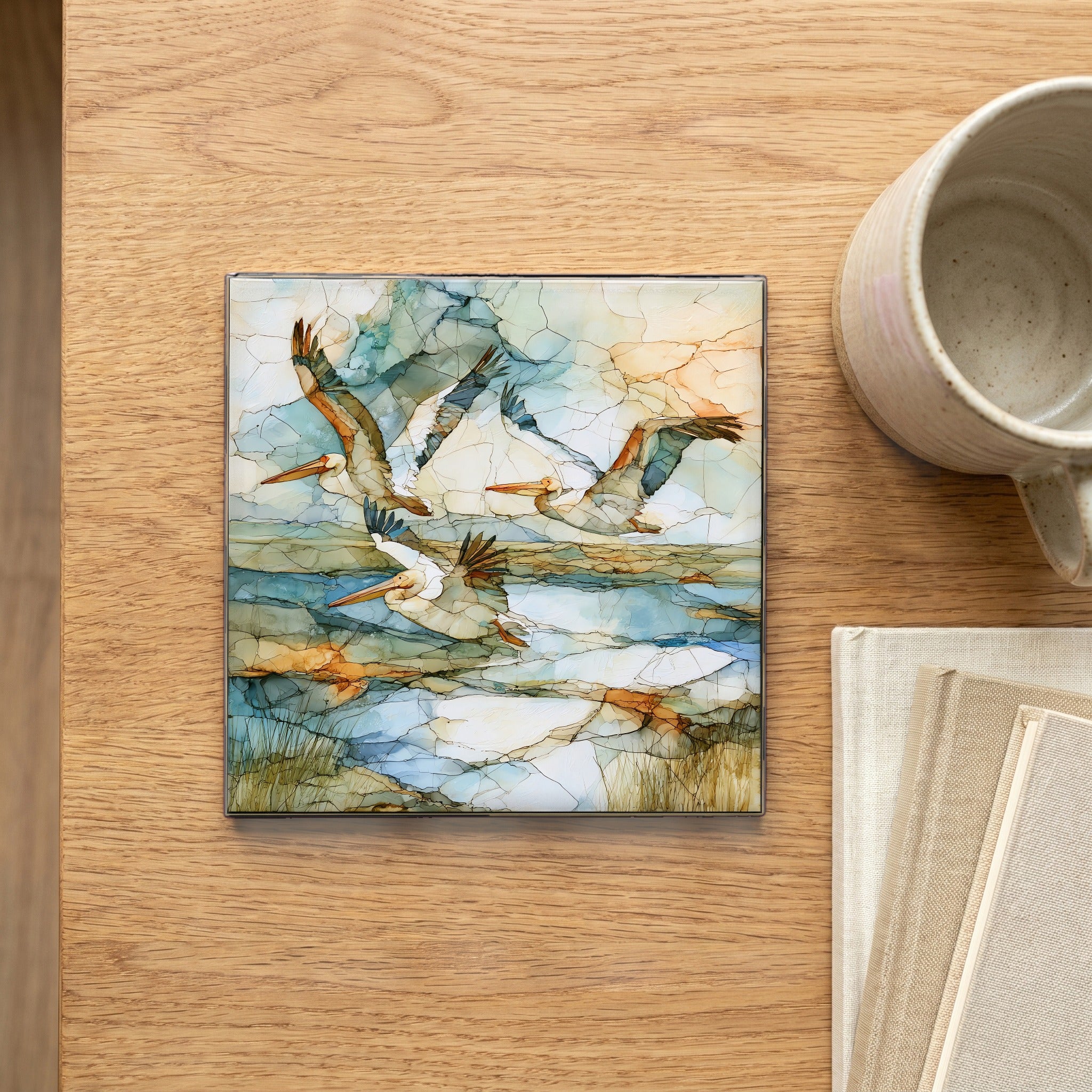 great white pelicans sailing — scale