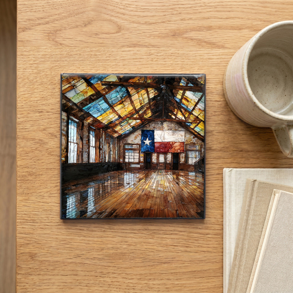 Gruene historic dance hall and Comal — scale