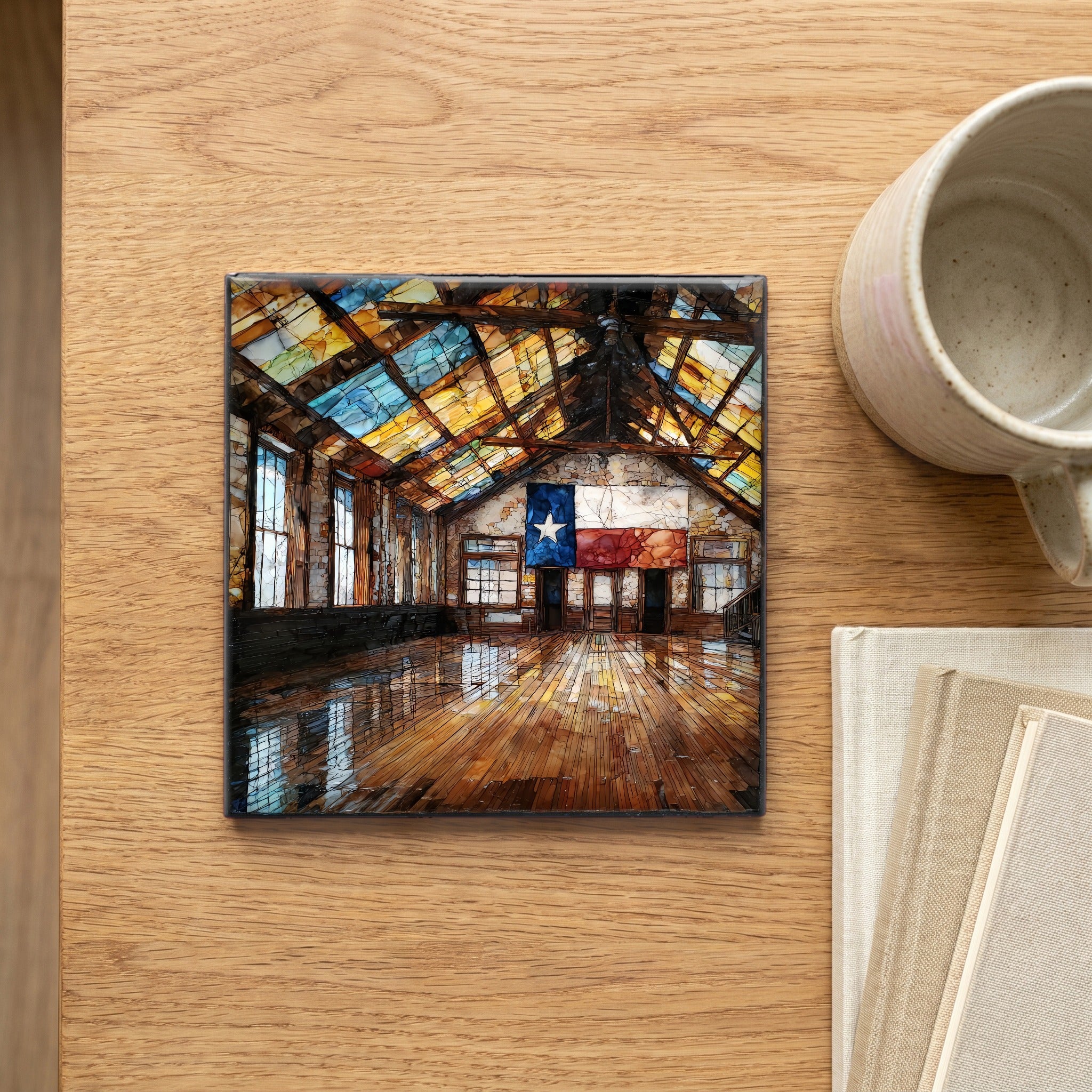 Gruene historic dance hall and Comal — scale