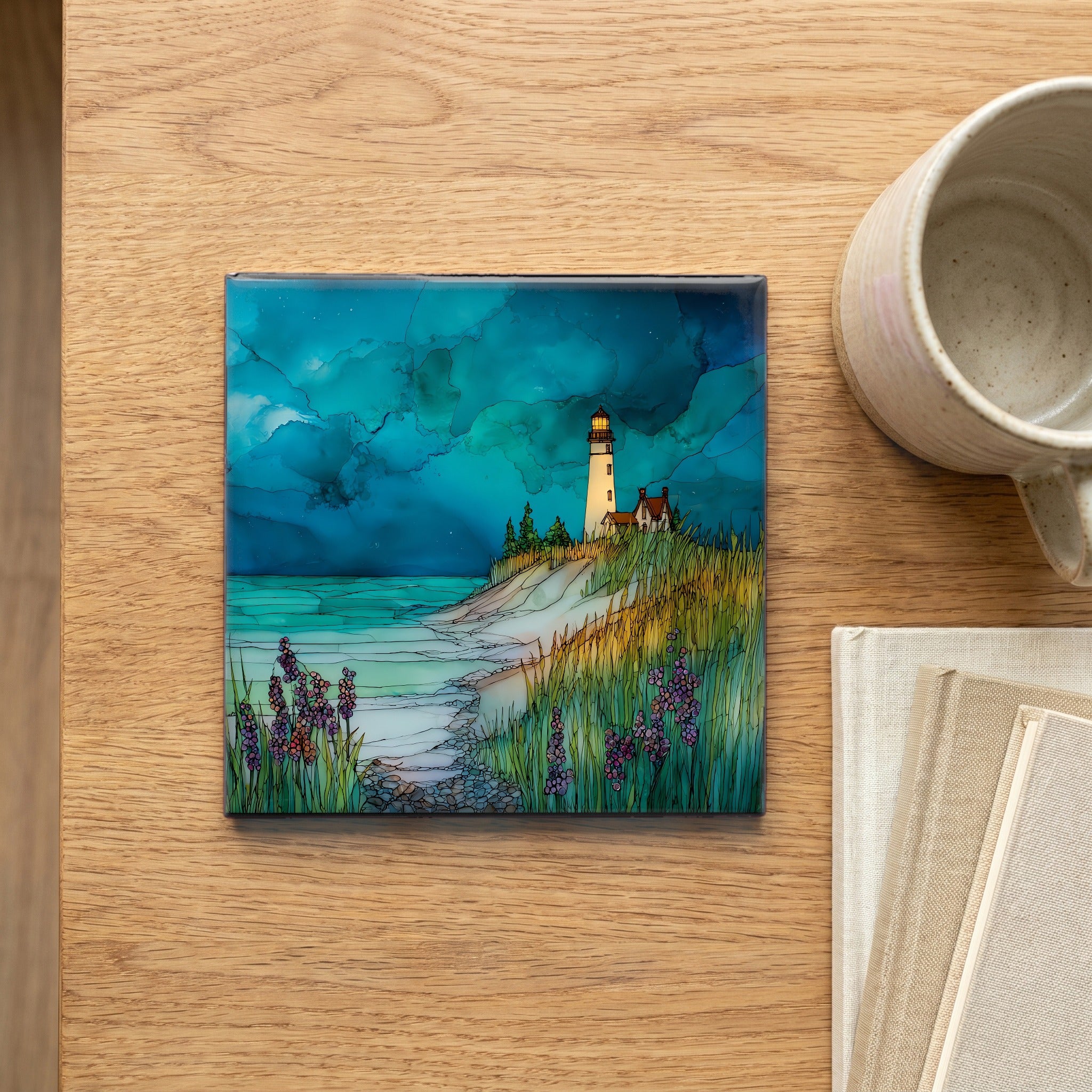 Point Betsie Lighthouse standing — scale