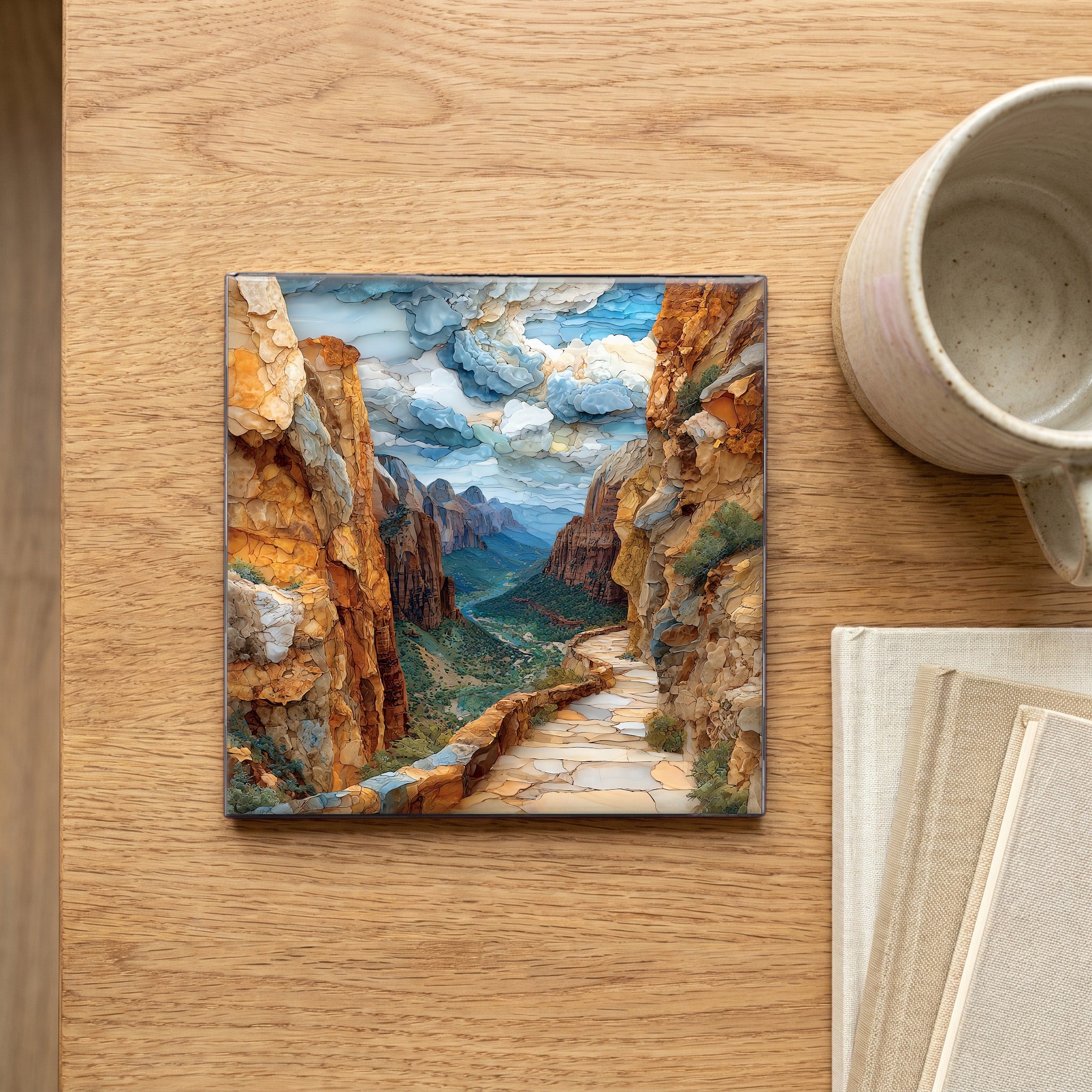 Hidden Canyon Trail ledge — scale