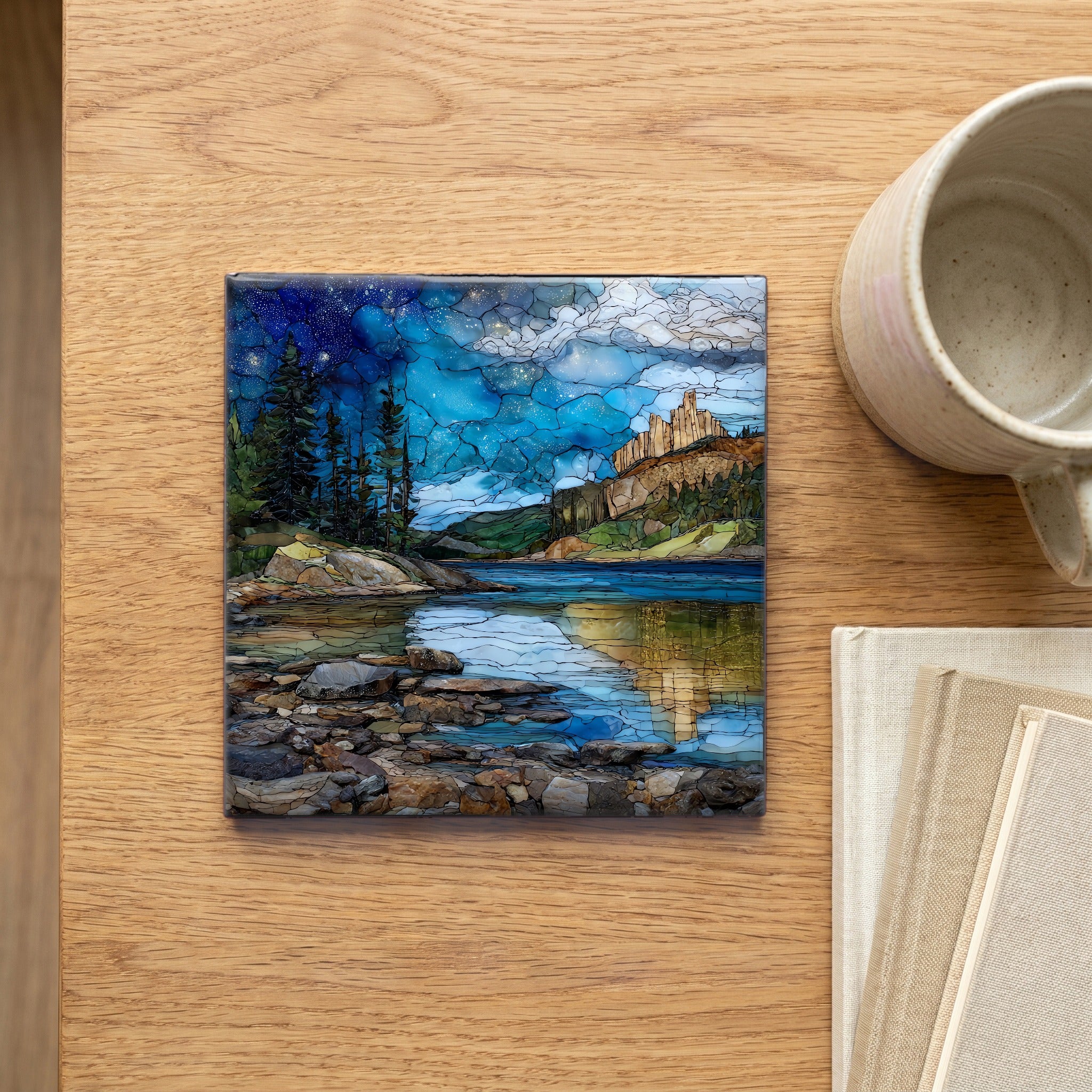 Sylvan Lake granite shoreline — scale