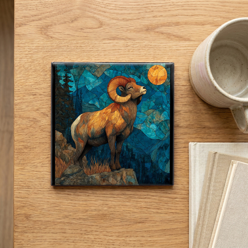 a bighorn sheep on — scale