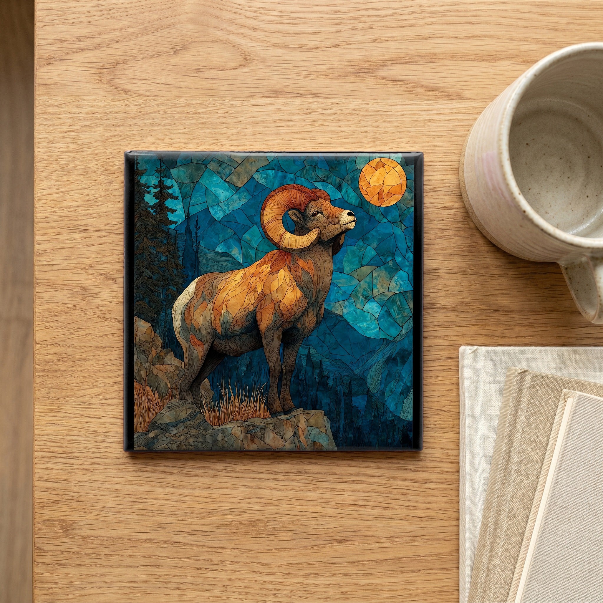 a bighorn sheep on — scale