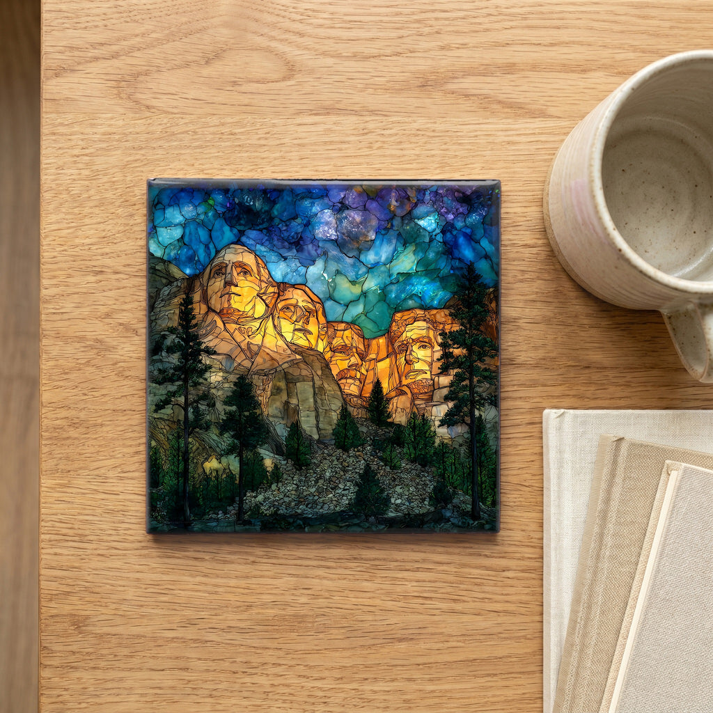 Mount Rushmore evening lighting — scale