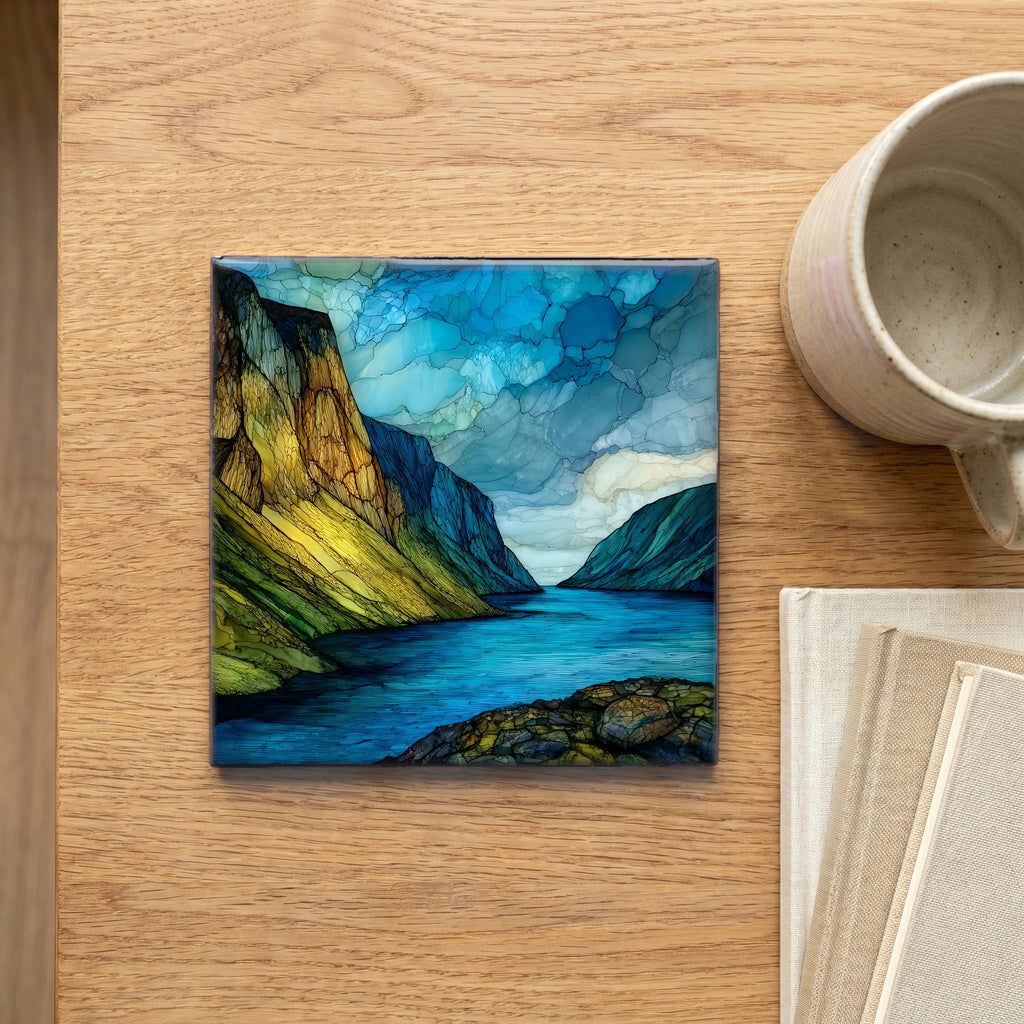 Mount Hor across Lake Willoughby — scale