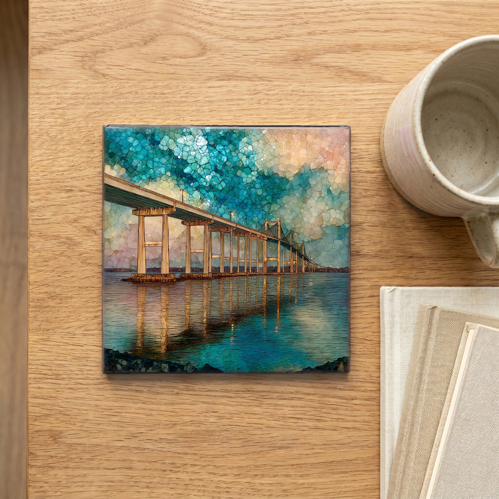 the Choptank River Bridge crossing to — scale