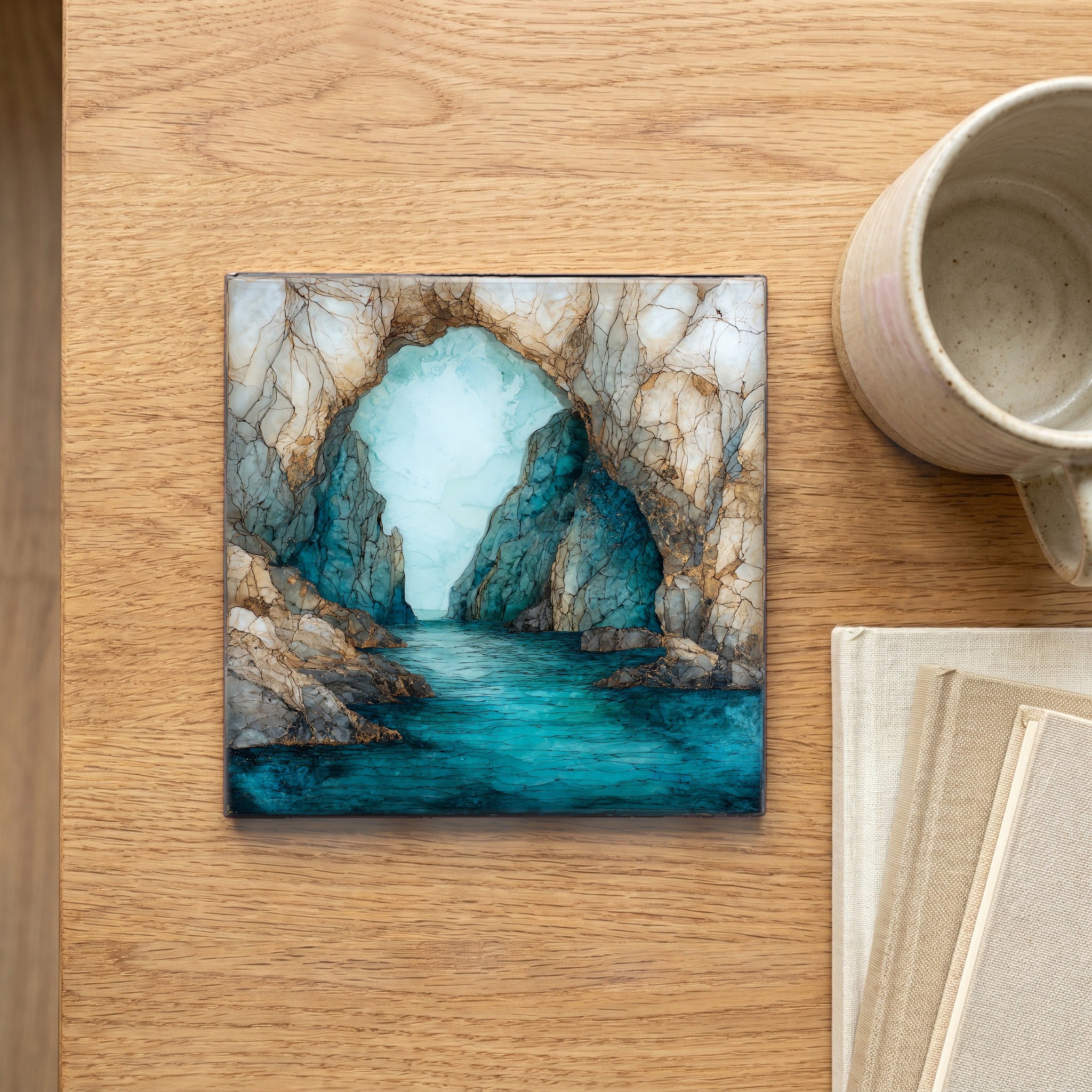 Antiparos sea caves — scale