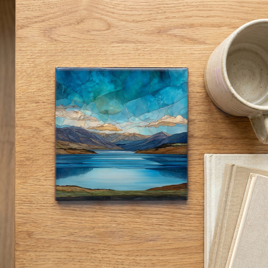 Blue Mesa Reservoir sunset — scale