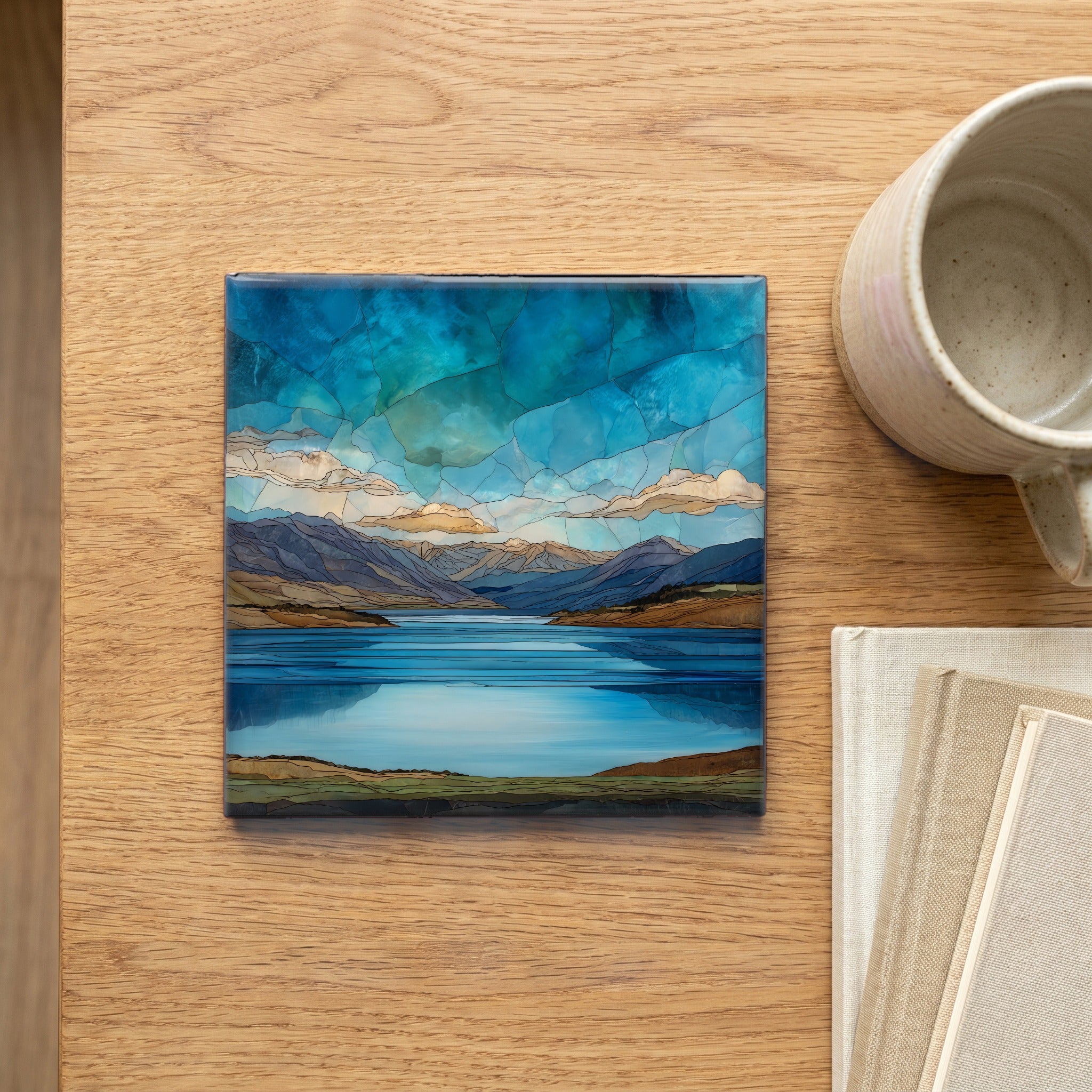 Blue Mesa Reservoir sunset — scale