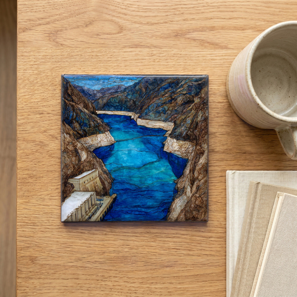 the Lake Mead Hoover Dam overlook — scale