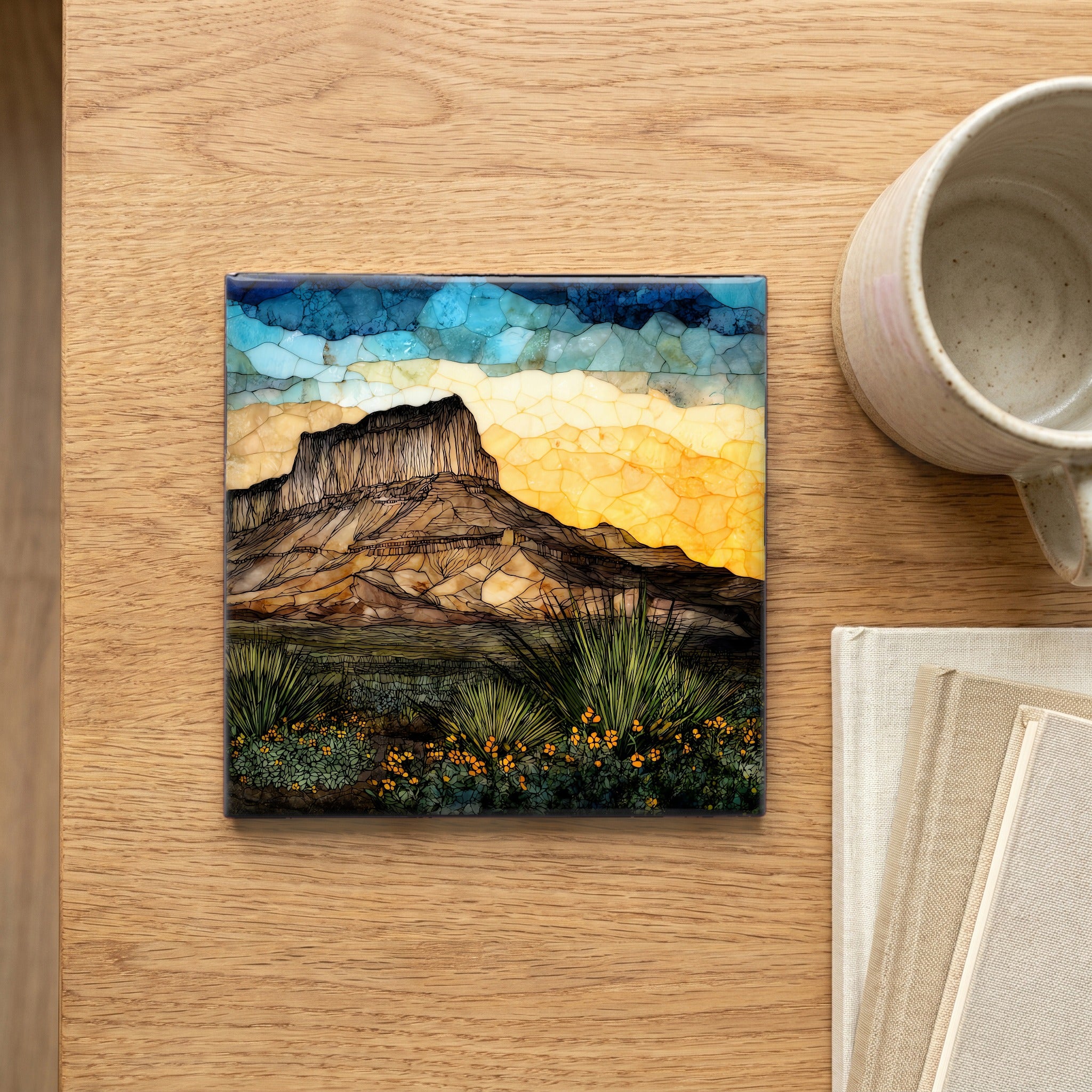 Guadalupe Peak rising — scale