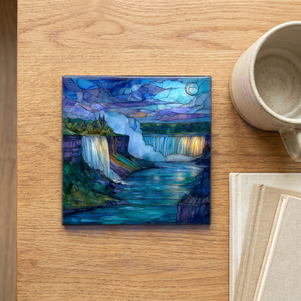 the American Falls and Bridal Veil — scale