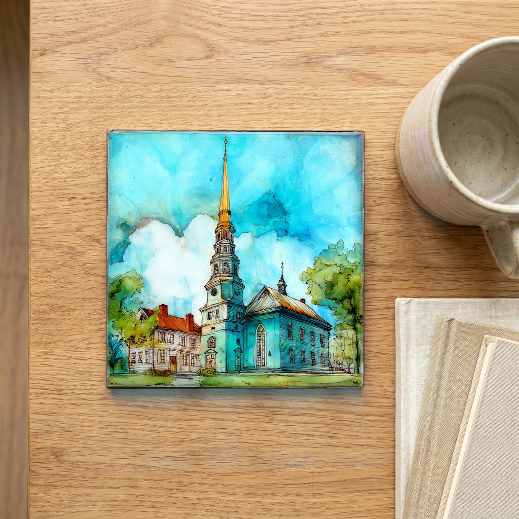 the First Baptist Church — scale