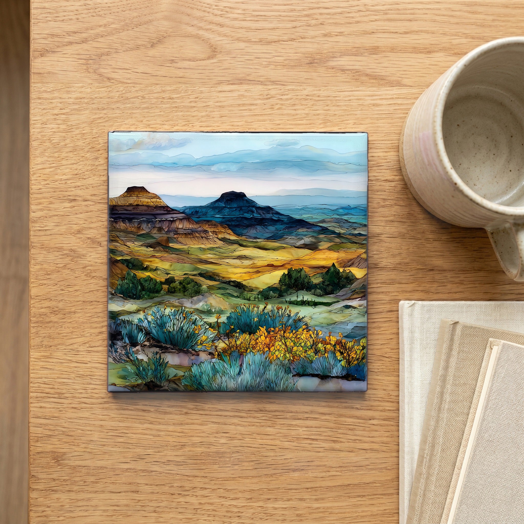 Slim Buttes overlook of — scale