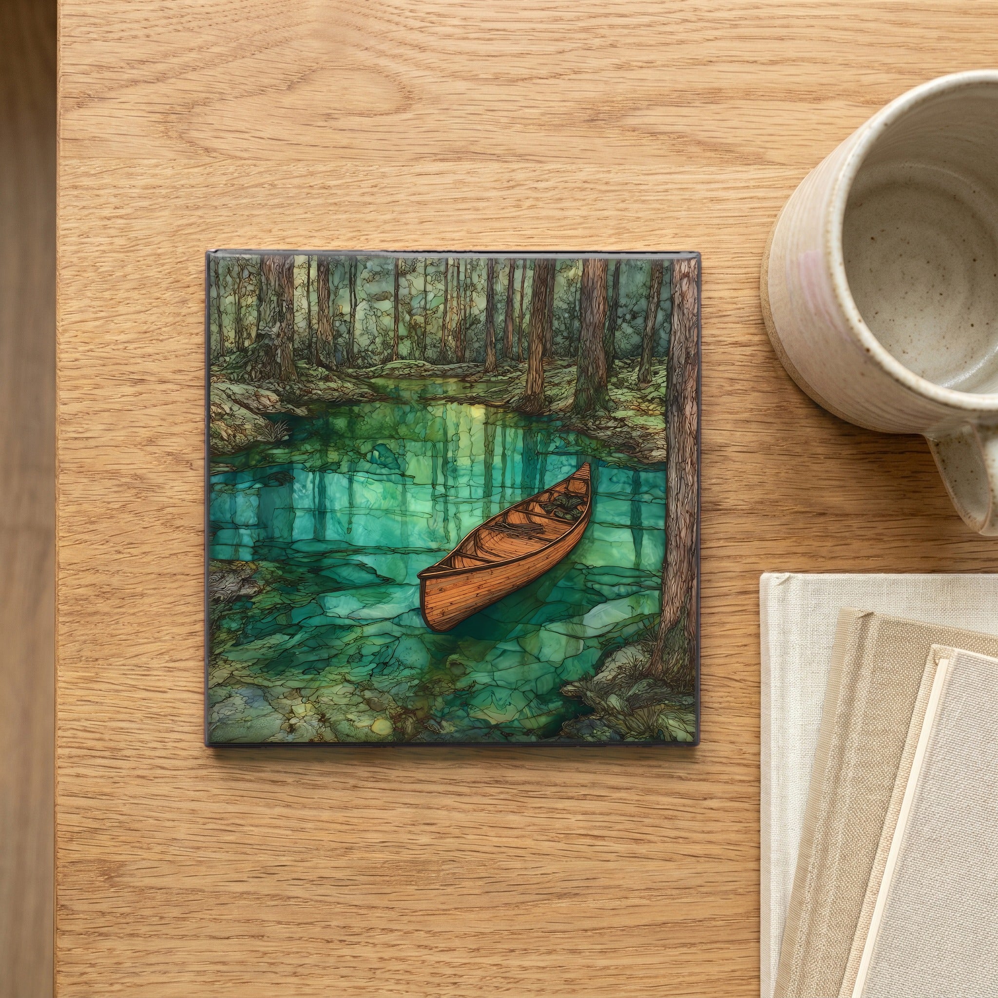 a Mullica River canoe — scale