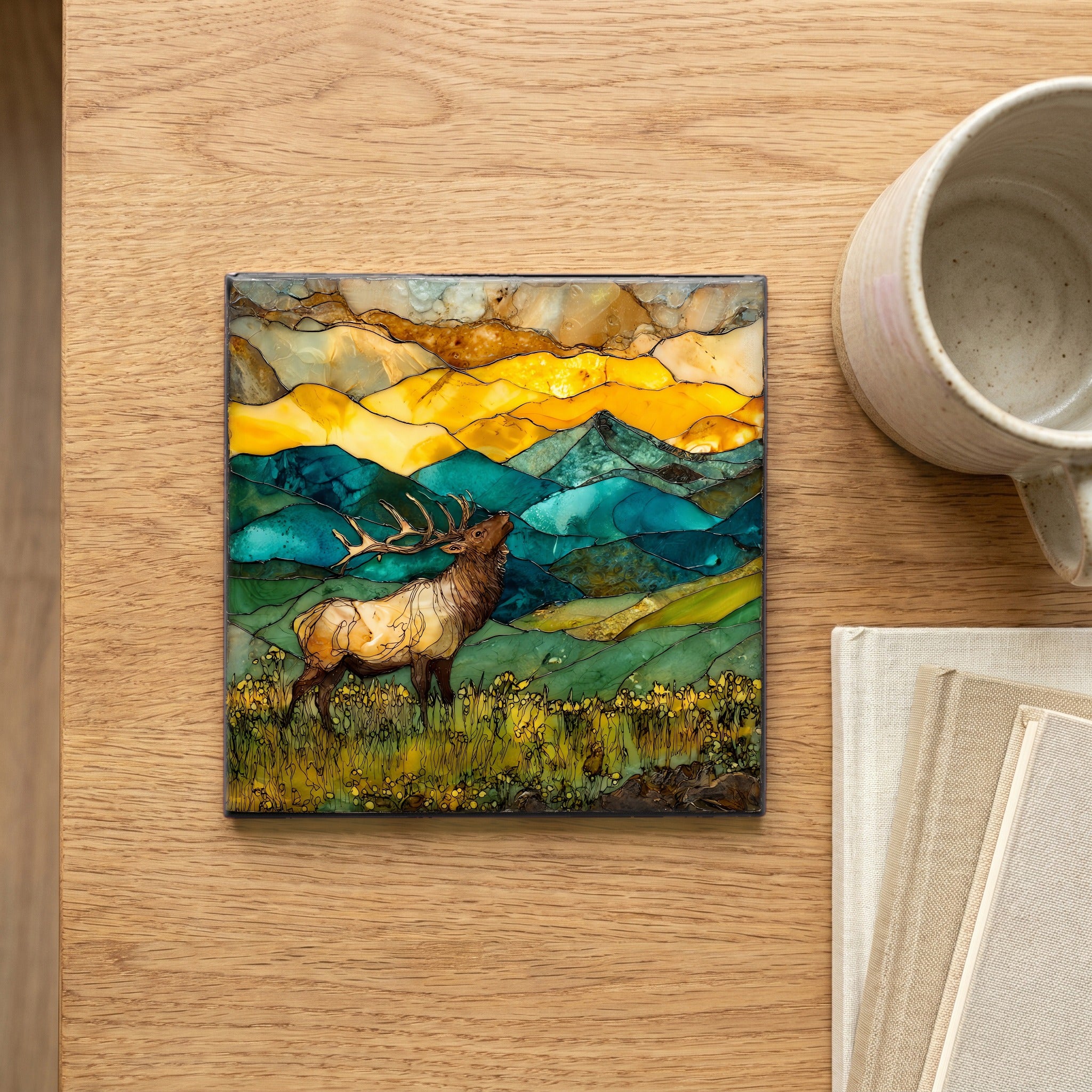 Elk bugling at Estes Front Range — scale