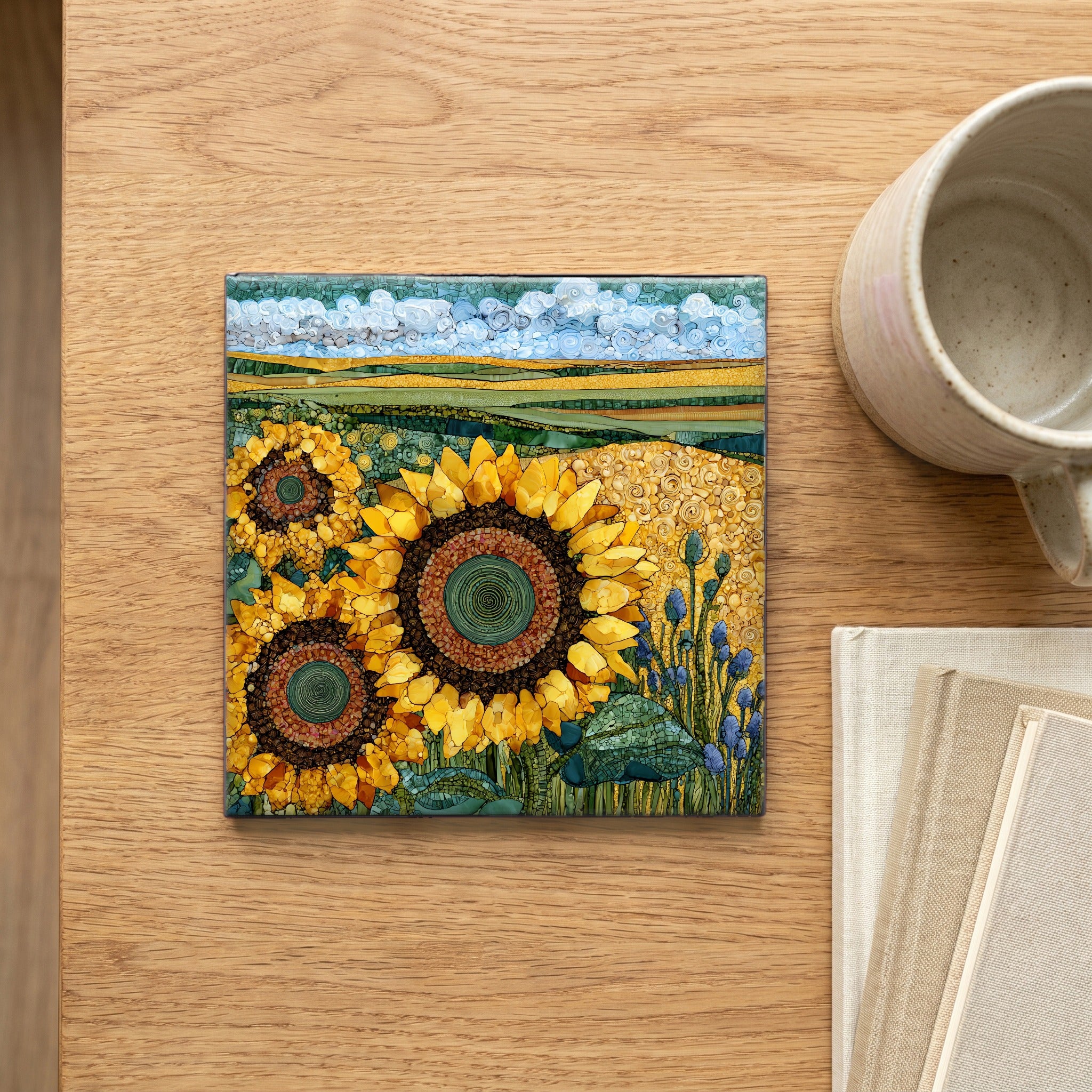 a North Dakota sunflower — scale