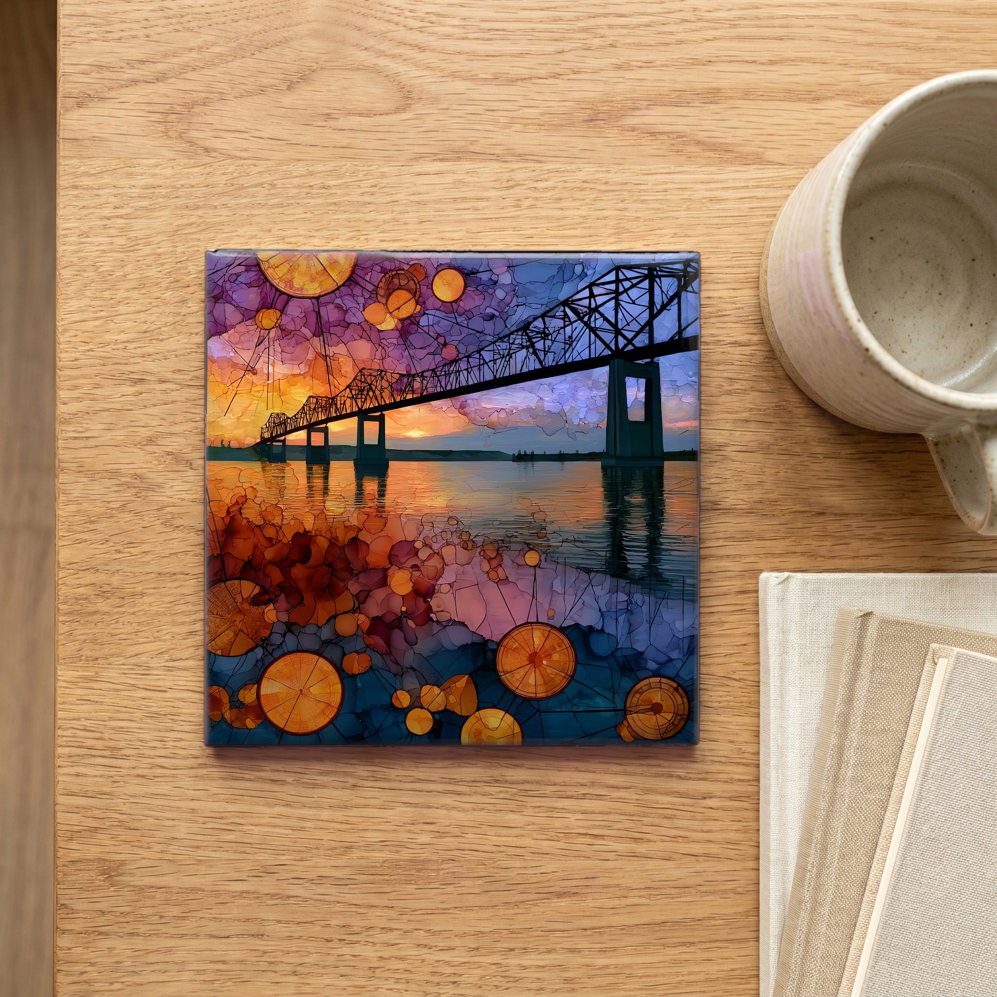 the Four Bears Bridge — scale