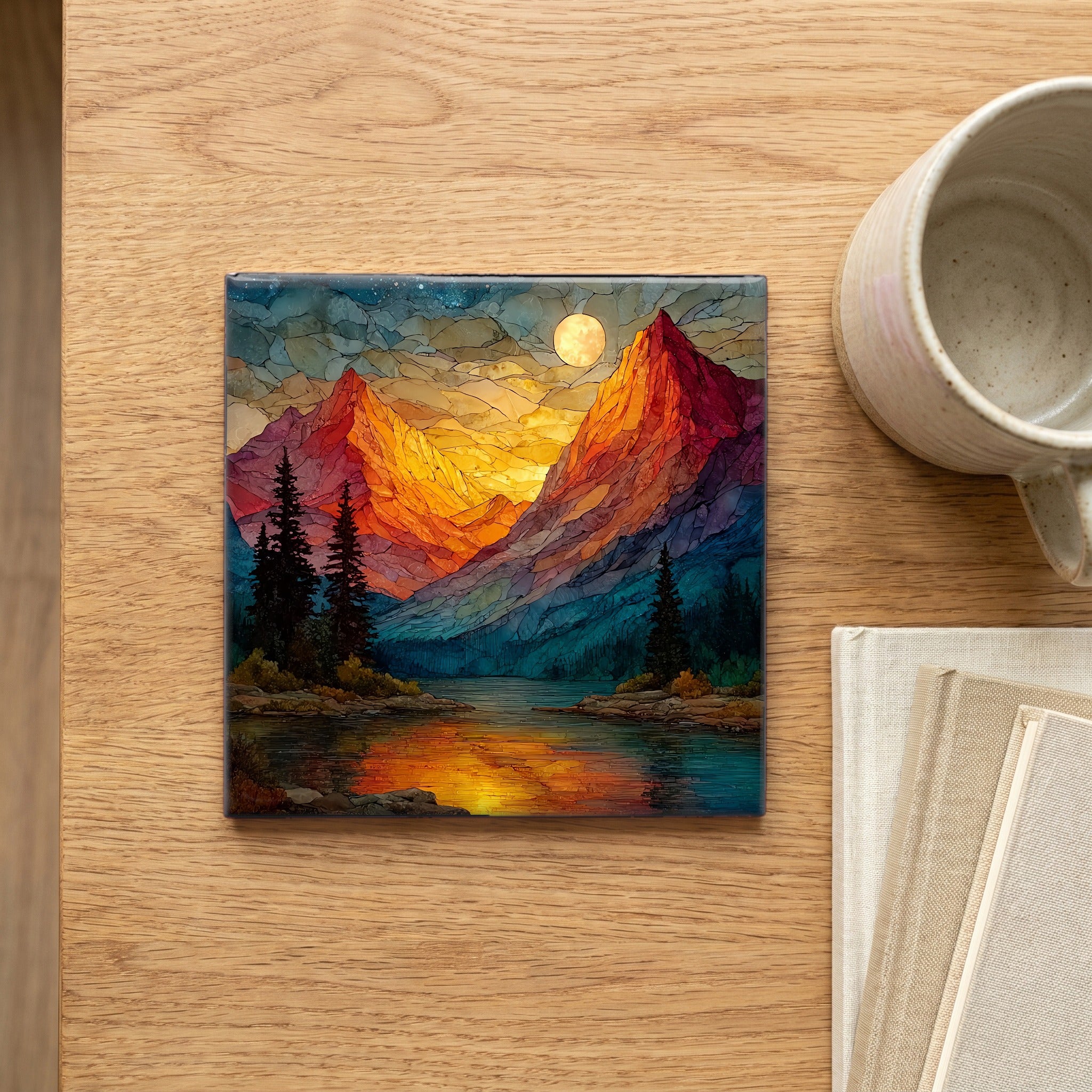 Glacier National Park alpenglow — scale