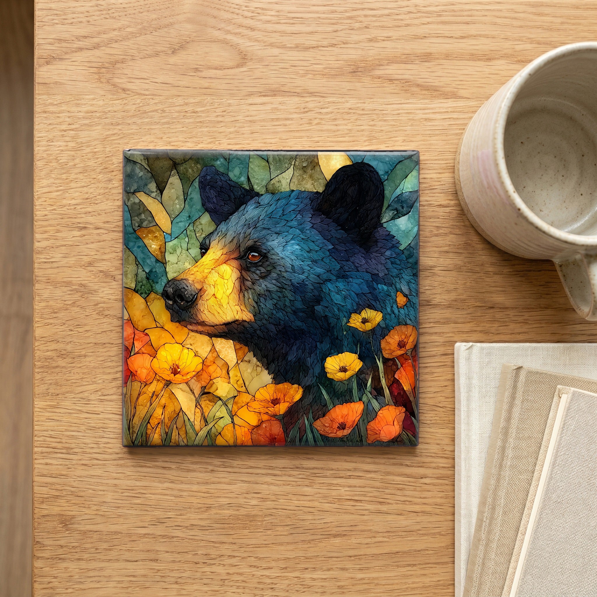 a cinnamon-morph black bear — scale