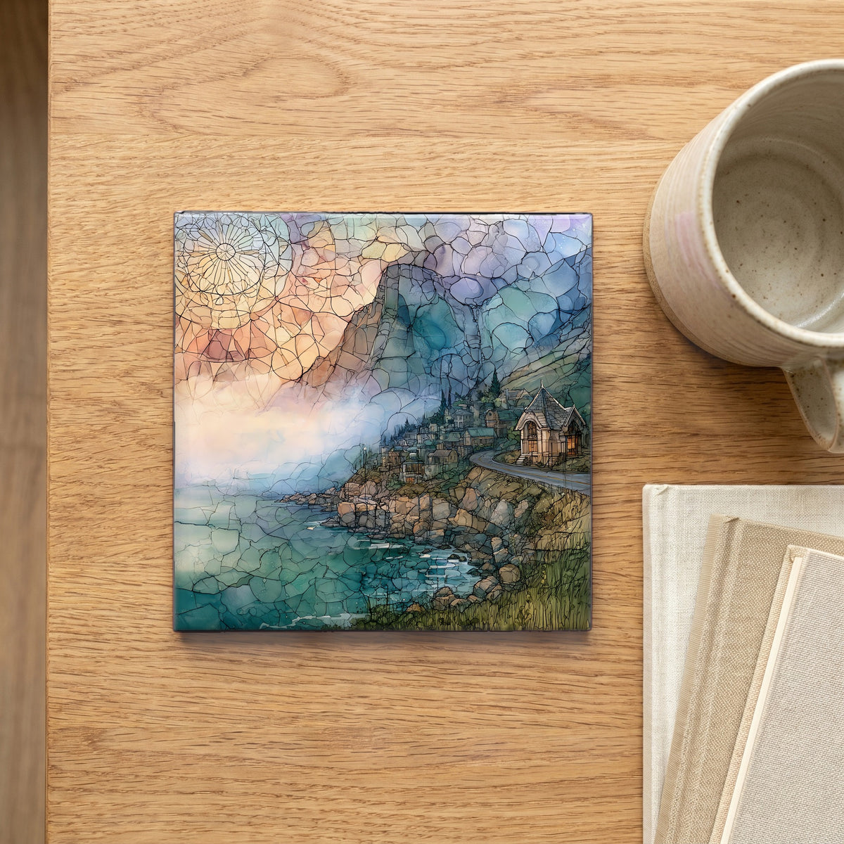 the tiny seaside village — scale