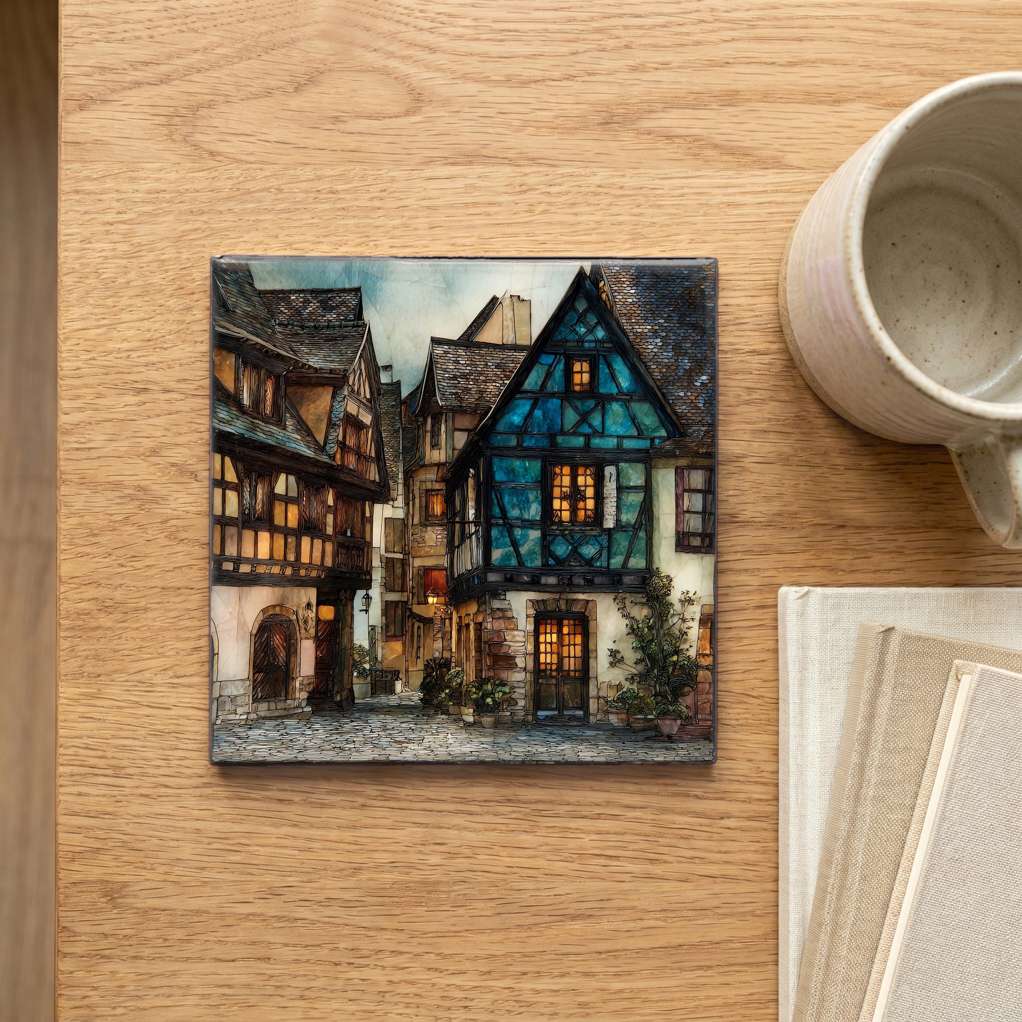 Riquewihr Alsatian Timber Houses — scale