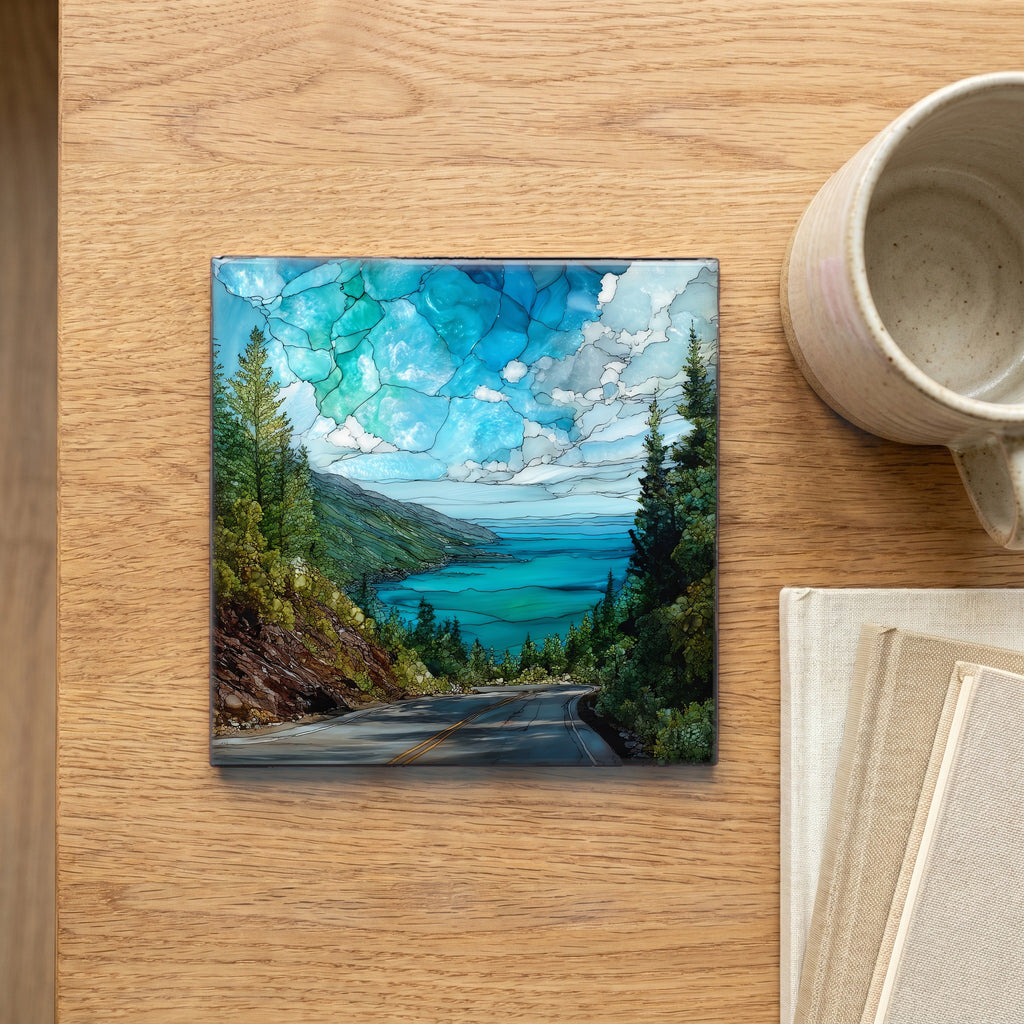Brockway Mountain Drive overlook — scale