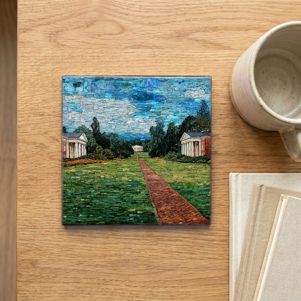 the UVA Lawn in — scale