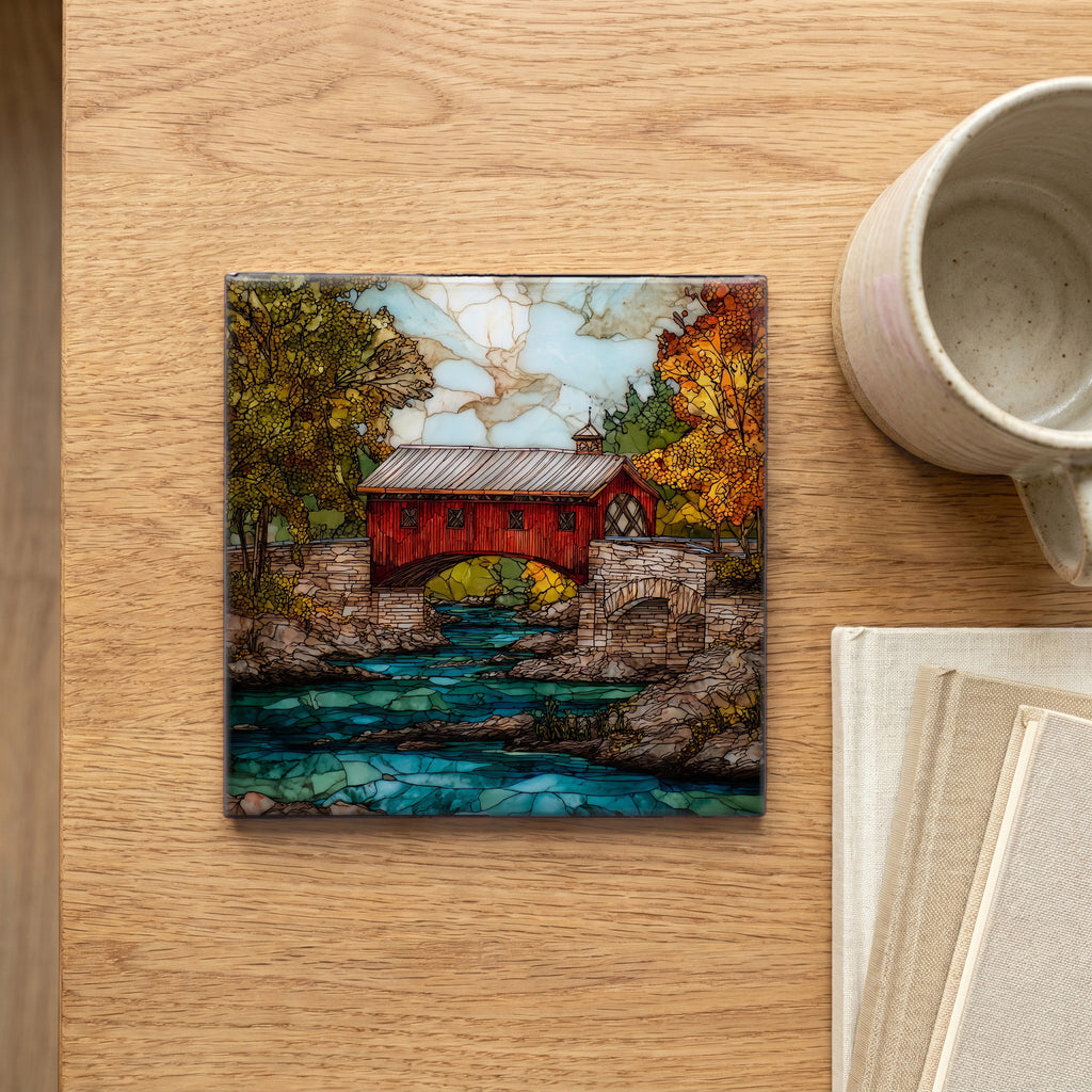 the Worrall covered bridge — scale
