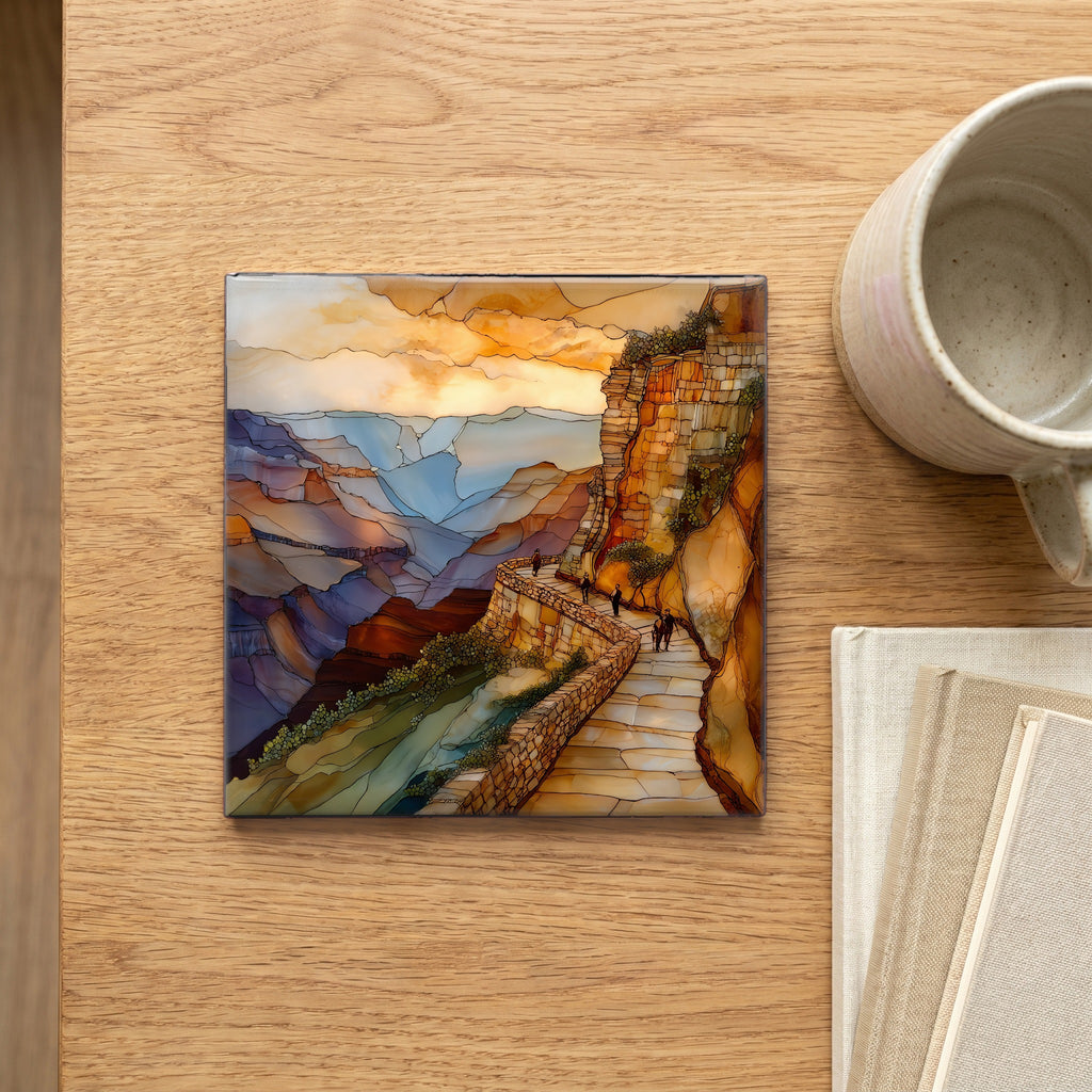 Bright Angel Trailhead Grand Canyon — scale